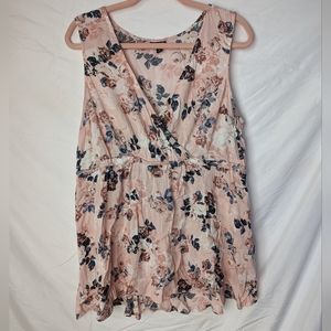 Torrid Sleeveless Mock Wrap Blouse